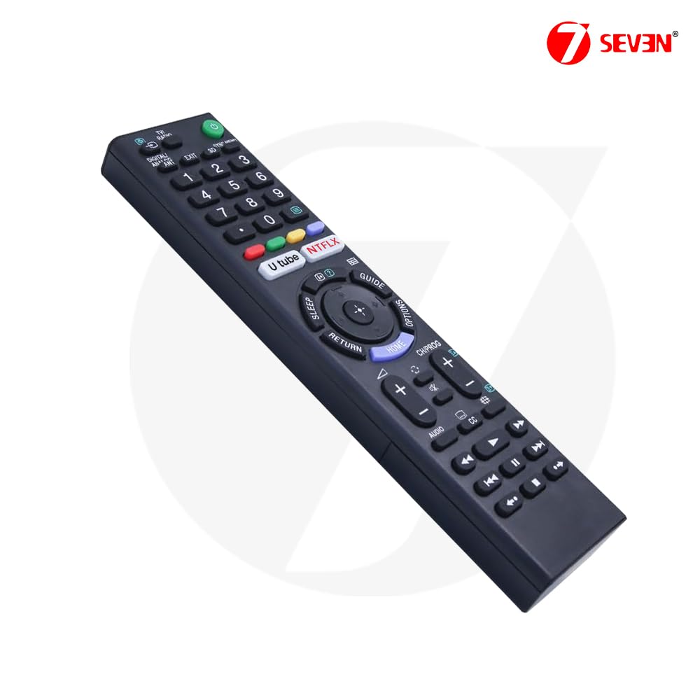 7SEVEN Compatible for Sony Bravia LCD LED UHD OLED QLED 4K Ultra HD TV Remote Control